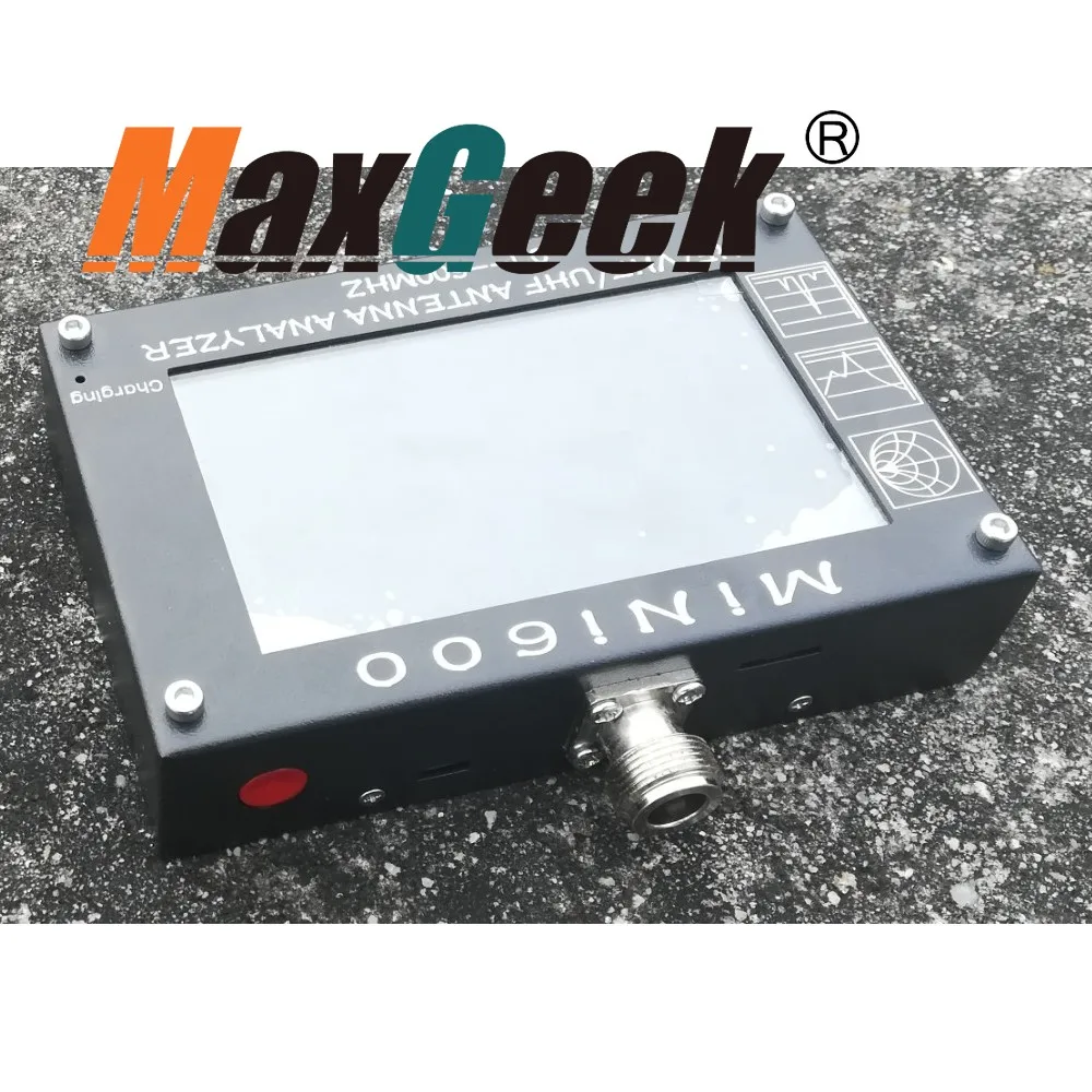 MINI600 HF/VHF/UHF антенный анализатор 0,1-600 MHZ с 4," TFT lcd сенсорным экраном
