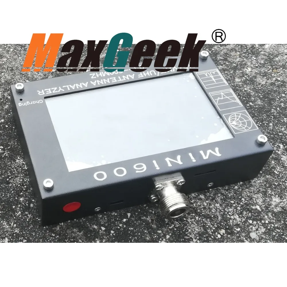 

Maxgeek MINI600 HF/VHF/UHF Antenna Analyzer 0.1-600MHZ with 4.3" TFT LCD Touch Screen