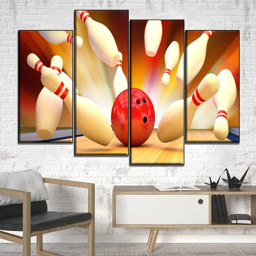 الرياضة اللوحة الحديثة على Canvad HD يطبع 1 أجزاء البولينج الصور الزخرفية إطار لغرفة المعيشة ديكور جدران المنزل