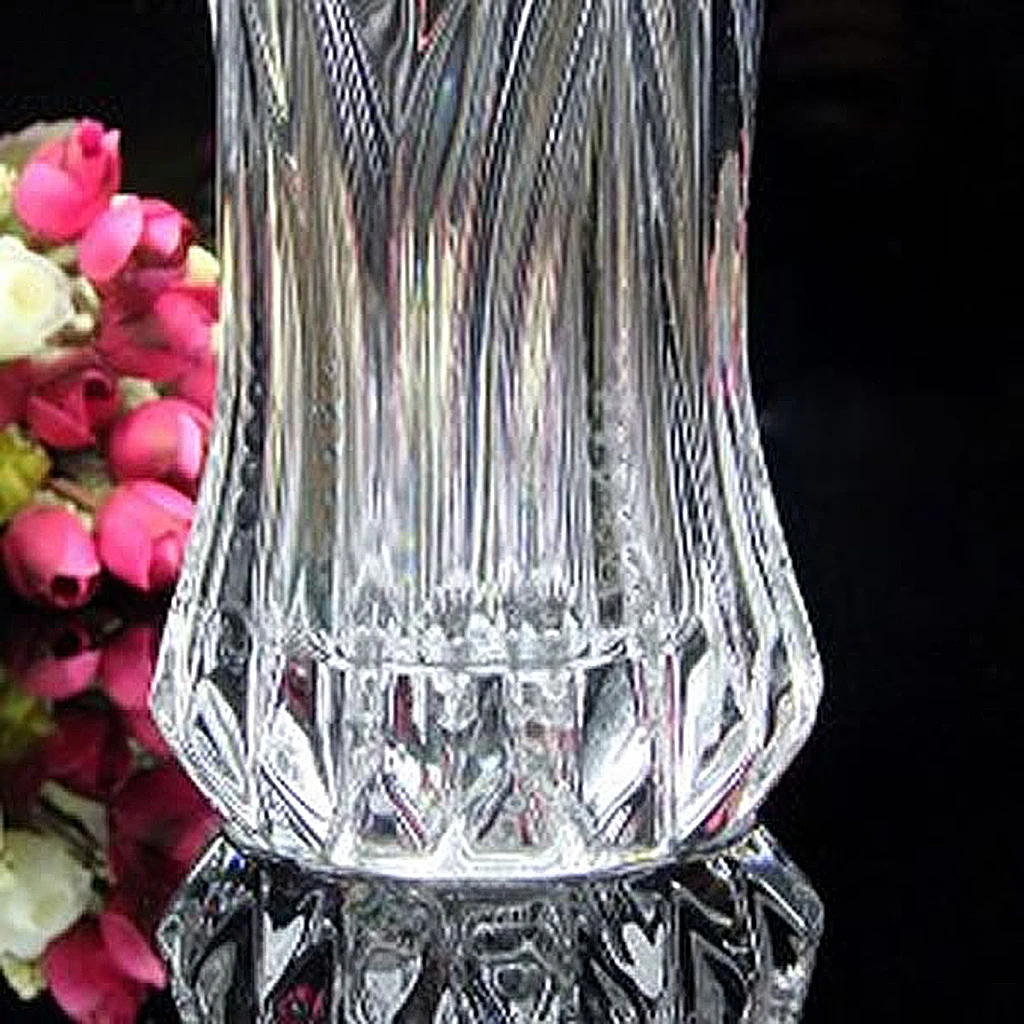 Glass Flower Planter Vase Terrarium Container Ornament For Living Room Table Decor