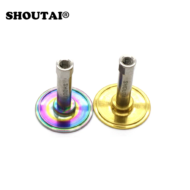 SHOUTAI الدراجة التيتانيوم سبائك مقعد أنبوب الحد الفطر Headcolumn توقف القرص ل برومبتون دراجة أجزاء