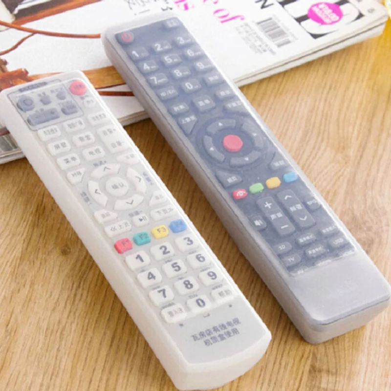 

Silicone TV Remote Control Cover Air Condition Control Case Waterproof Dust Protective Storage Bag Organizer