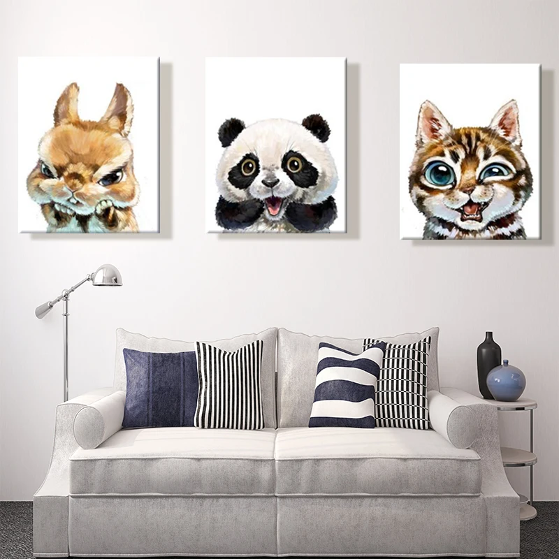 Рисование по номерам художественная живопись по номерам Животные Прекрасный Кролик кошка панда ручной работы индивидуальный подарок на заказ интересный
