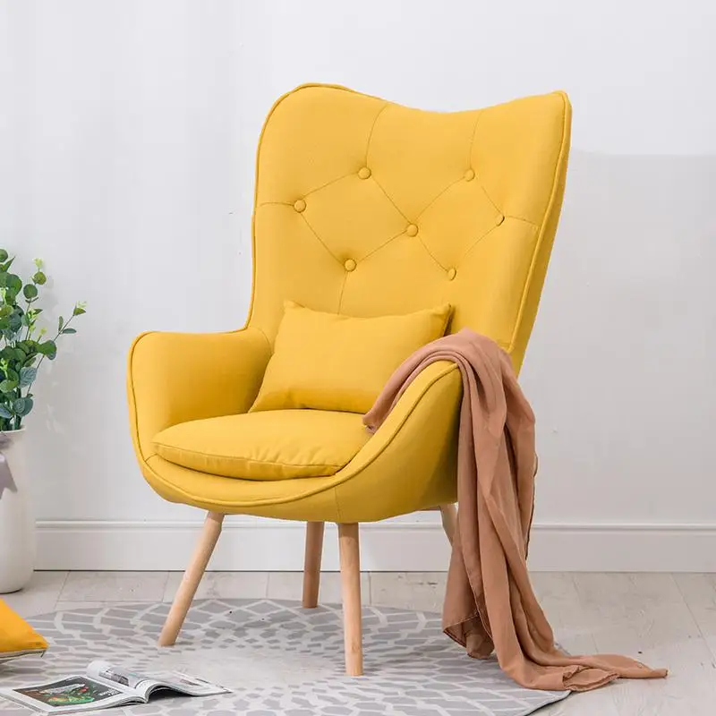 Ленивый диван маленькая квартира современный минималистичный креативный диван для спальни нордическая Ткань балкон Досуг один диван стул - Цвет: style 2