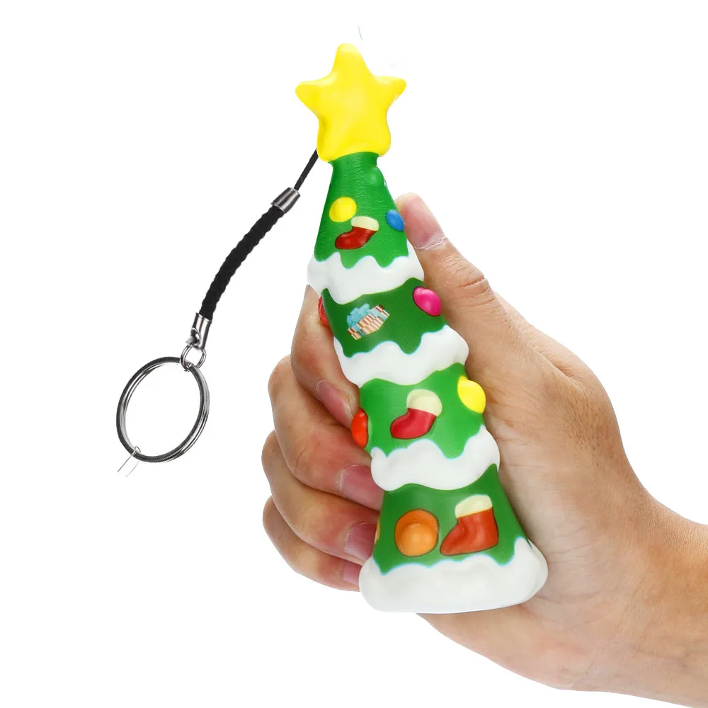Детские игрушки мягкое каваи Рождественская елка игрушка медленно поднимающийся крем Ароматизированная игрушка для снятия стресса сжимаемая целебная забавная игрушка 25-30