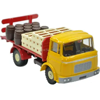 

DINKY TOYS Atlas Alloy 1:43 588 Yellow TRUCK GAK BERLIET Camion Plateau Brasseur Alloy Diecast Car model & Toys Model