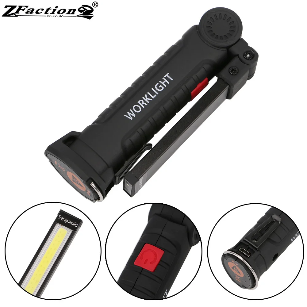 

5-Mode COB LED Camping Tent Lamp USB Rechargeable lamp led protable Torches Magnet LED Working Foldable Hook Lights LED lantern