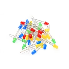 

100PC 3mm/5mm LED Diode Light Assorted Kit Green Blue White Yellow Red Orange Set electronic diy kit