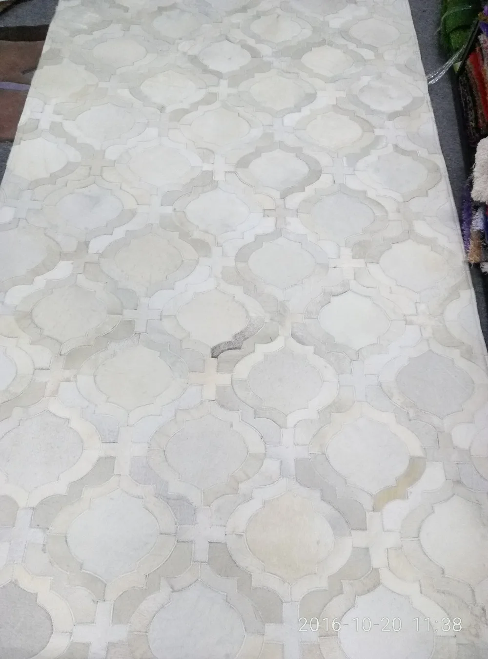 

Newest Top Quality Cowhides Natural Modern Fur Rug White Beige Multi Match Cow Hair Rugs & Carpet