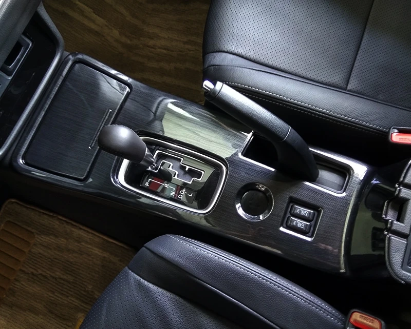 Для Mitsubishi Outlander 2013 2017 ABS хромированное углеродное волокно автомобиля Средний CD