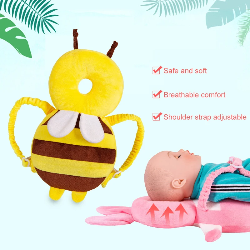 Подушка для защиты головы малыша, подушка для подголовника, милые крылья для кормления, защита от падения, подушка для защиты ребенка