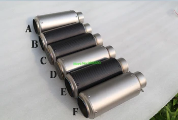 

ID:51/54/61/63/65mm Stainless Steel Customized Motorcycle Exhaust Pipe Motorbike Muffler Escape with Accesoriess