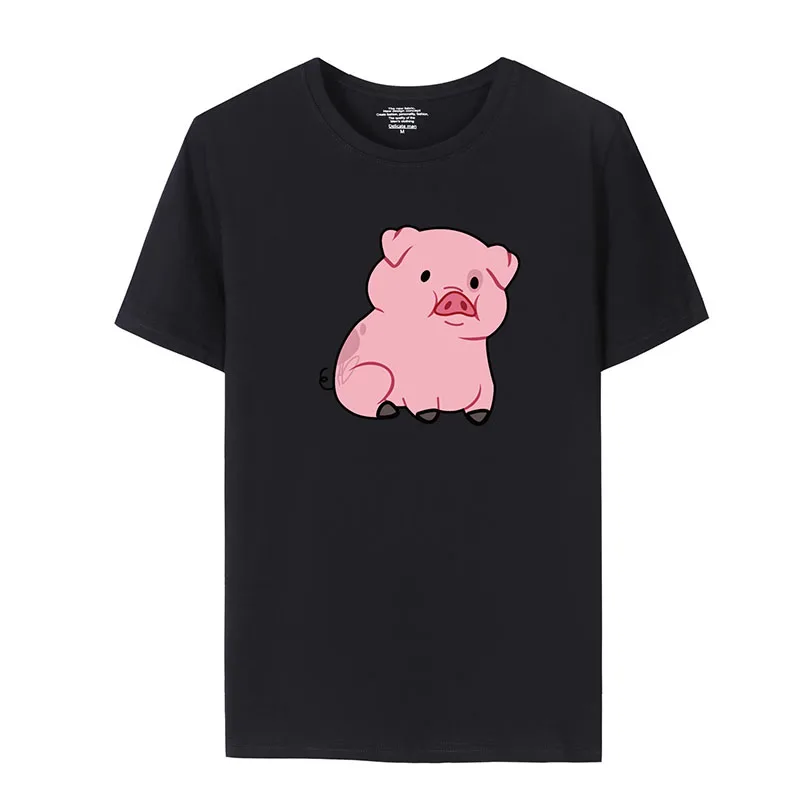 

Pig T Shirts Men Print Funny T-shirt Short Sleeve Boy Casual Men And Woman Tops Tees Plus Size