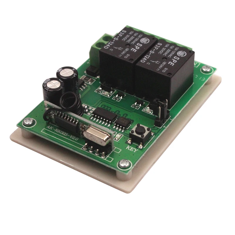 12V 2CH 433MHz Wireless Remote Switch Relay Module 12V 2 Channel Remote Control Switch Transmitter 315MHz433MHz-10