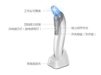 

Electronic Facial Pore Cleaner Nose Blackhead Cleansing Acne Remover Vacuum Comedo Suction Tool Skin Care Massage / by dhl 20pcs