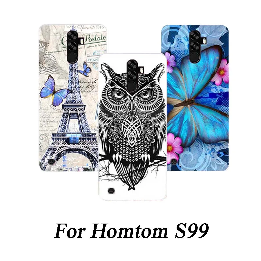 

For Homtom S99 Case DIY Painting Cover Soft TPU Silicone Back Cover Phone Case For Homtom S99 S 99 Covers