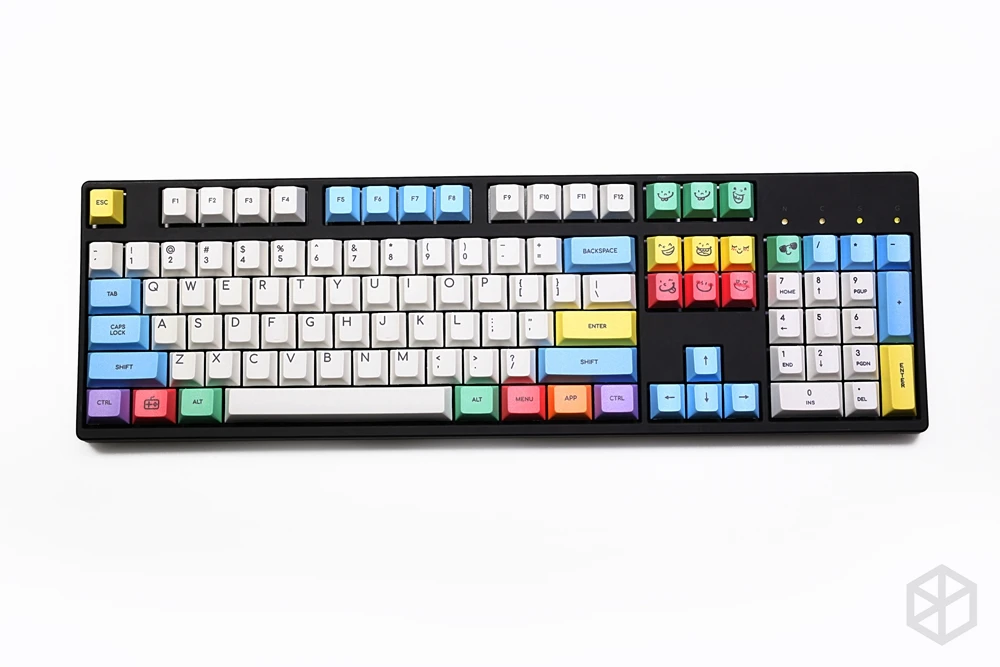 Вишневый профиль краситель Sub Keycap набор PBT пластиковый мелок Мел для механической клавиатуры Белый Синий Оранжевый gh60 xd64 xd84 xd96 87 104