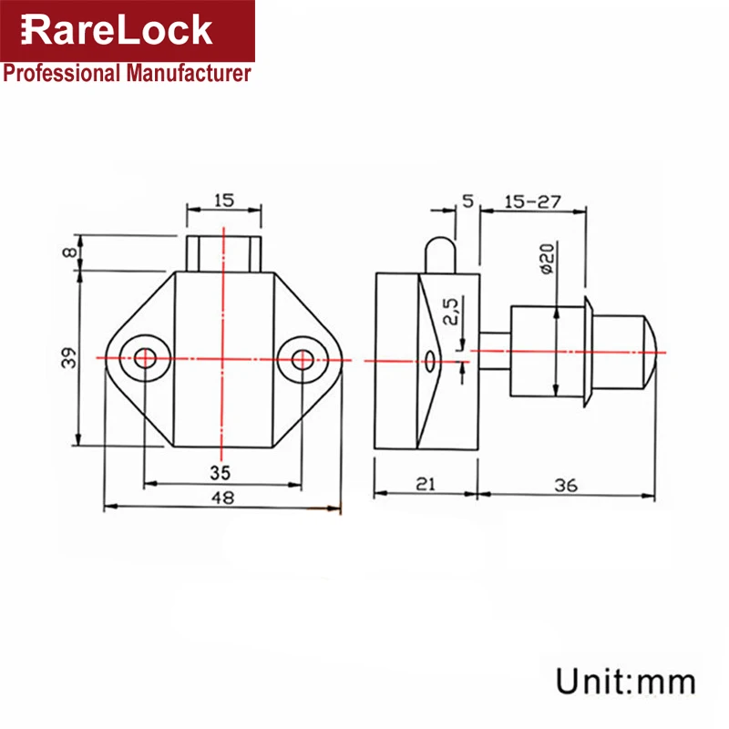 Rarelock пластиковый диаметр 20 мм RV/Caravan/лодка/мотор дома/шкаф мини кнопочный замок a