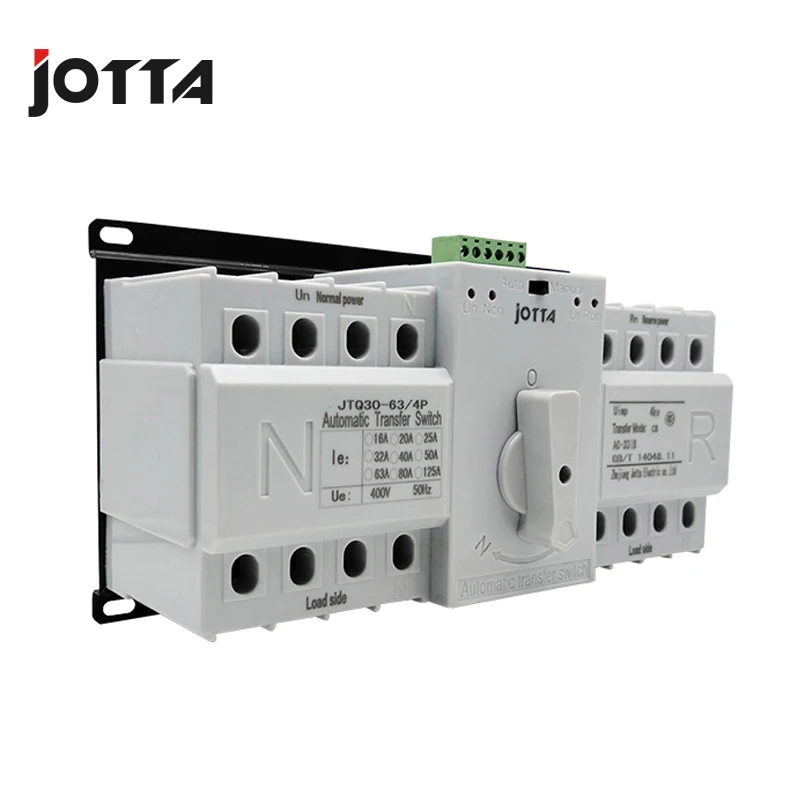 Jotta ATS 4P двойной мощность автоматический переключатель передачи 4P Автоматический выключатель MCB AC 230 в 16A 20A 25A 32A 40A 50A 63A 80A 125A
