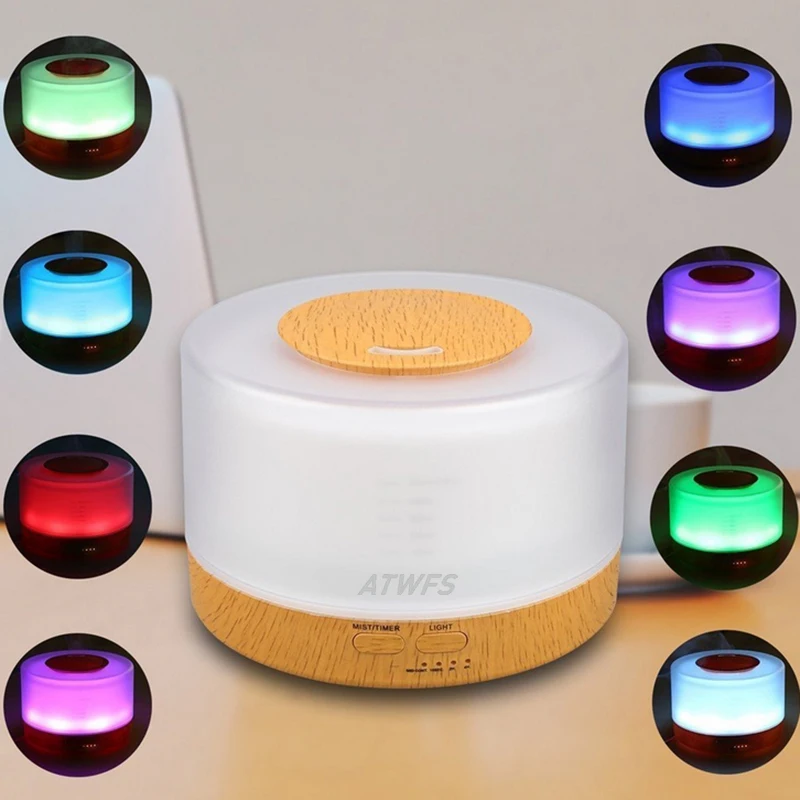 Ультразвуковой увлажнитель распылитель для ароматерапии 500 мл|lamp chrome|led lamp 12vlamp |