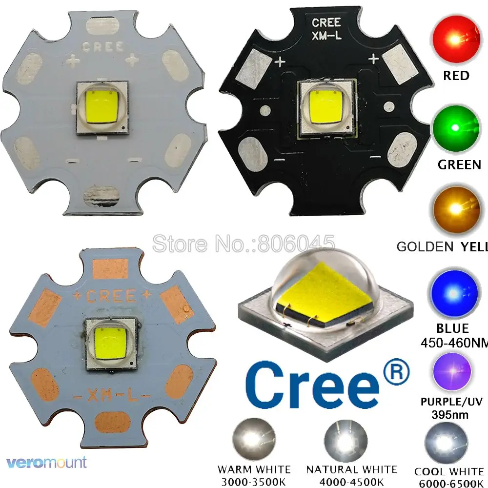 Светодиодный фонарик CREE XML2 с диодом T6 10 Вт белый нейтральный теплый чип 5050