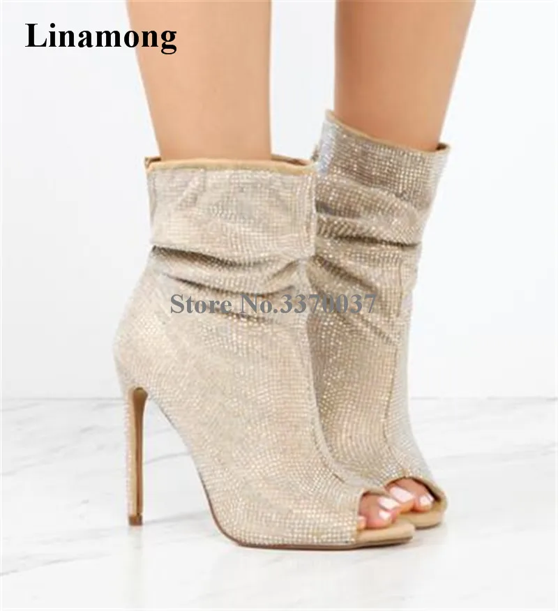 open toe gladiator boots