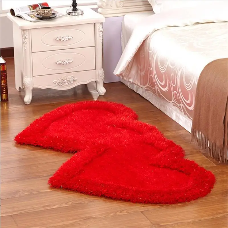 

80X160CM Thicken Marriage Room Rugs And Carpets Home Bedroom Area Rug Wedding Decoration Floor Mat Cloakroom/Wardrobe Carpet