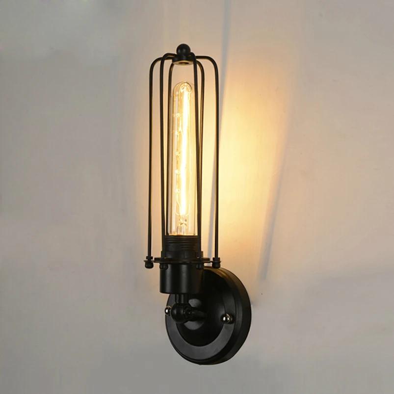 

Retro loft vintage wall lamp,Edison light aisle bedroom warehouse stair corridor cafe restaurant wall light bra wall sconce