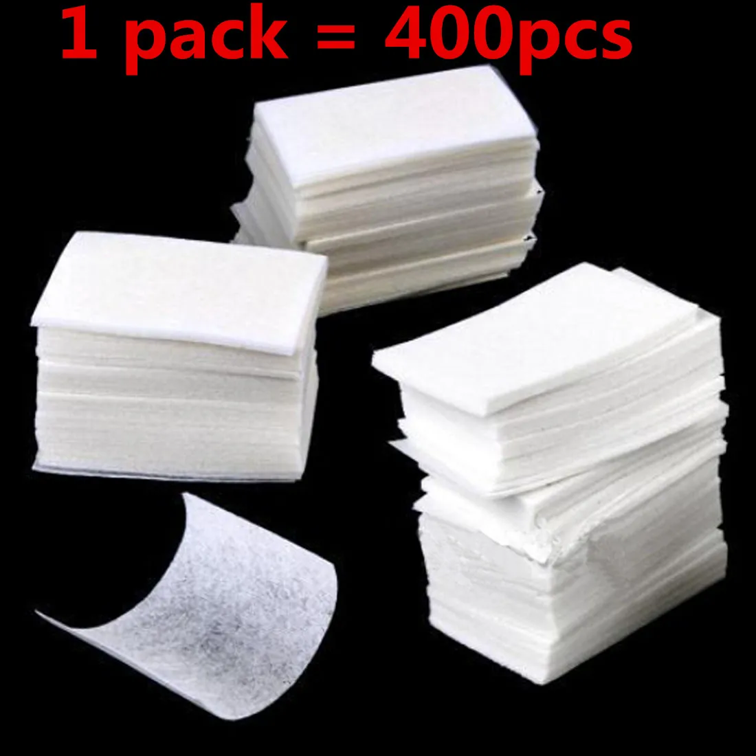 

400PCS Nail Tools Bath Manicure Gel Nail Polish Remover Lint-Free Wipes Cotton Napkins Nails Manicure Gel Nail Polish Remover