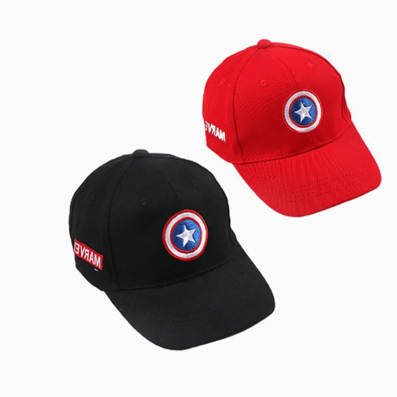 Doitbest/однотонная бейсбольная кепка в стиле «Капитан Америка» для детей от 2 до 8 лет, летняя детская солнцезащитная Кепка, бейсболки эластичные для мальчиков и девочек, кепки s