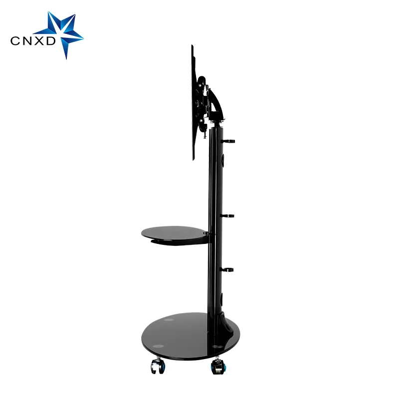 التلفزيون الوقوف قوس التلفزيون المحمول عربات مع تعديل الرف و شاشة مسطحة جبل يناسب 32 \