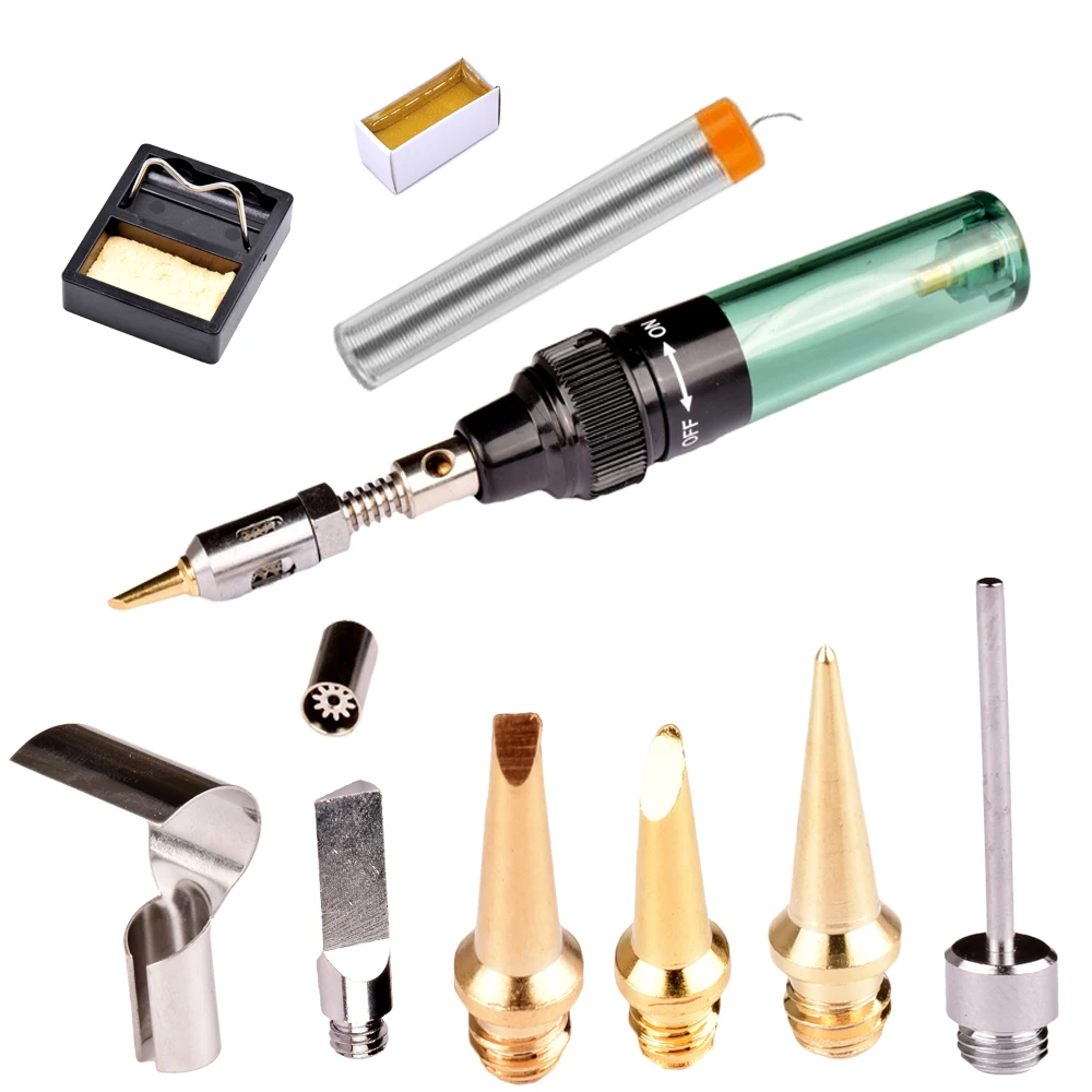

Good Quality MT-100 Gas Soldering Iron Electric Soldering Iron Gun Blow Torch wireless outdoor Cordless DIY Butane Gas Gun IRON