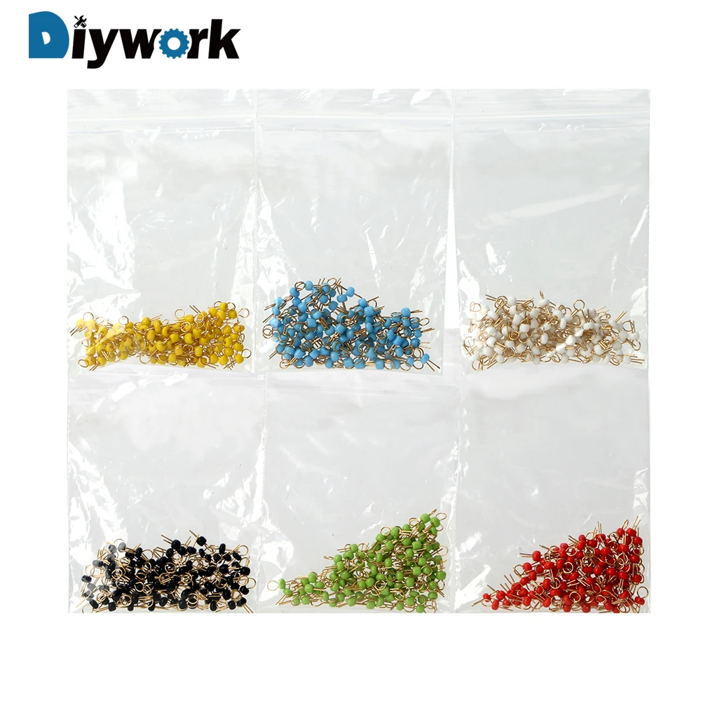 

DIYWORK 100Pcs Gold Plated Ceramic Beads Resist High Temperature PCB Board Test Points Circuit Board Test Pin