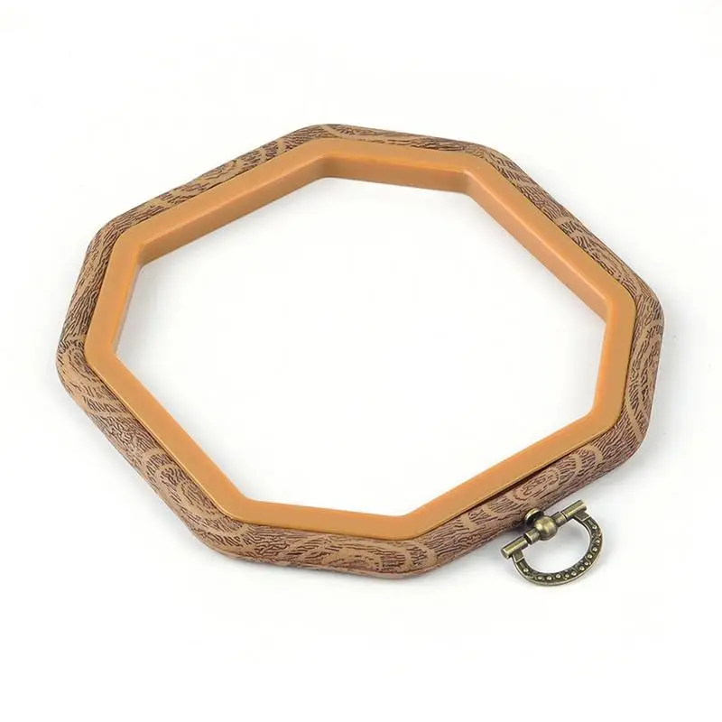 8 размеров деревянная пластиковая рамка для вышивки кольцо-обруч Круг круглая петля для устройство для вышивки крестом ручные DIY Инструменты для шитья - Цвет: 14x14cm
