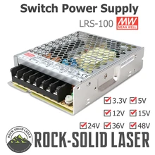 Switching Power Supply 100W Switch Power Supply Meanwell LRS-100 3.3V 5V 12V 15V 24V 36V 48V Original Product Wholesale