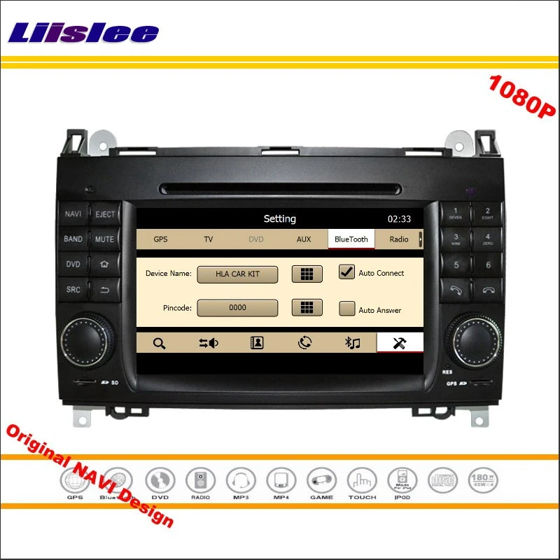 Discount Liislee For Mercedes Benz B Class W245 2004~2016 Car Radio CD DVD Player GPS Navigation 1080P Screen System Original NAVI Design 3