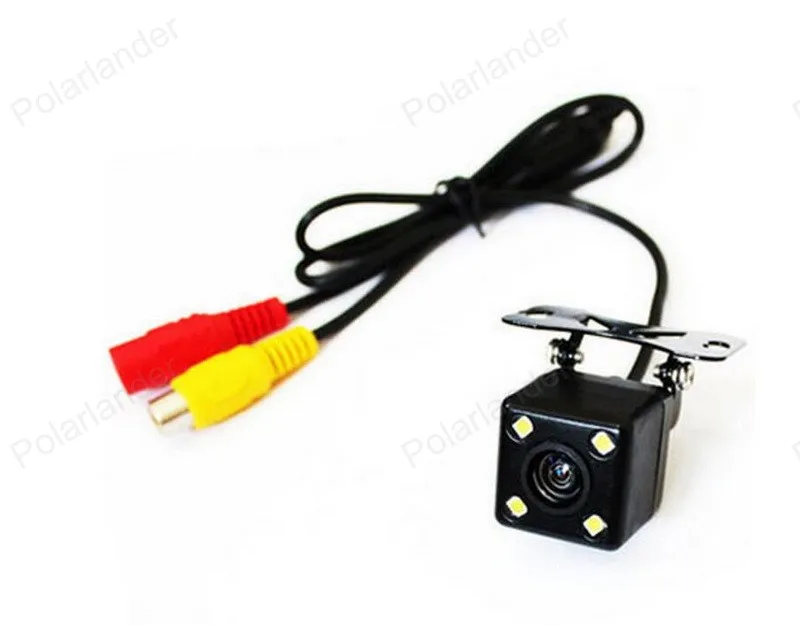 TFT LCD 2 video input Car Mirror Monitor 800*480 5 inch screen+CCD night vision 4 LED Rear View Camera