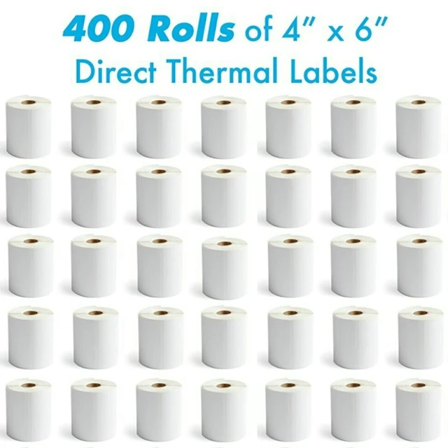 tklabel 400 rolls with 250 labels roll 4 x 6 direct thermal