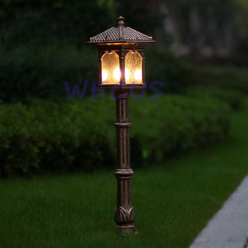 Модная европейская лампа для газона, уличный садовый светильник, роскошные антикварные лампы, декоративный светильник для двора, WCS-OLL008