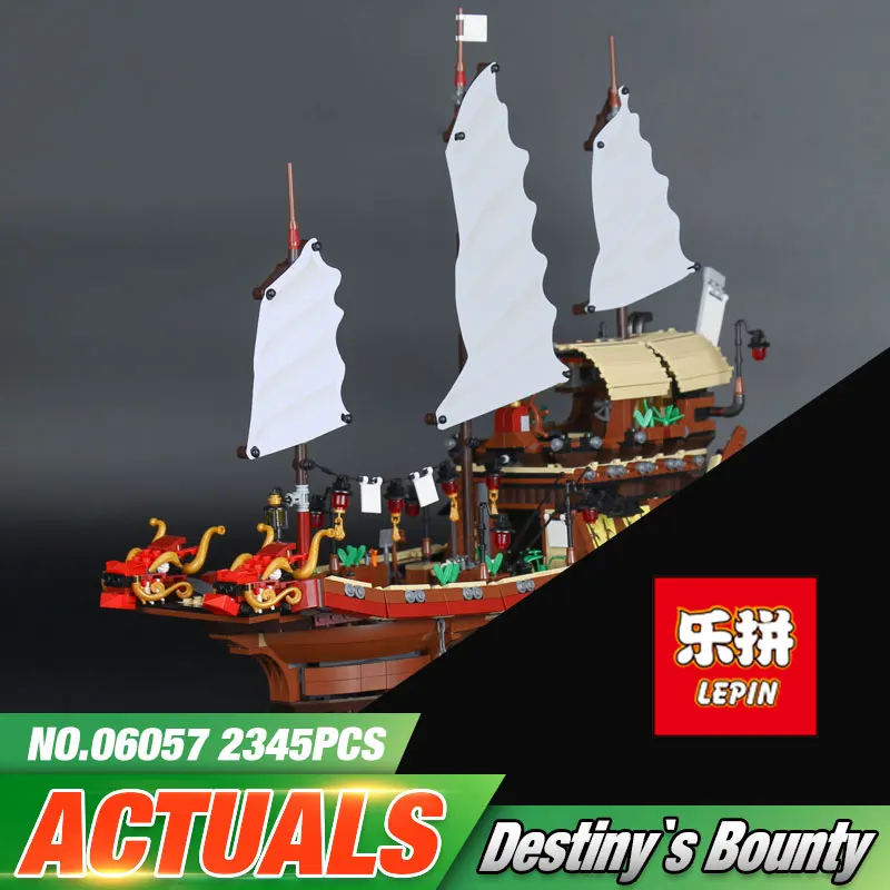 

Lepin 06057 Genuine 2345Pcs New Ship Series The Destiny`s Bounty Set 70618 Building Blocks Bricks Educational Kid`s Toys As Gift