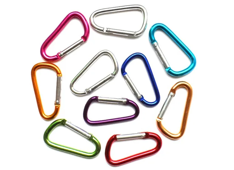 D shape Climbing Carabiners