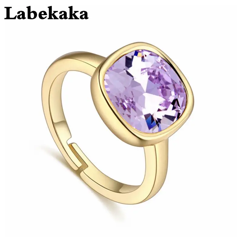 

Labekaka Brand New Design Rings embellished with Crystal from Swarovski For Women Fashion Luxury Wedding Jewelry