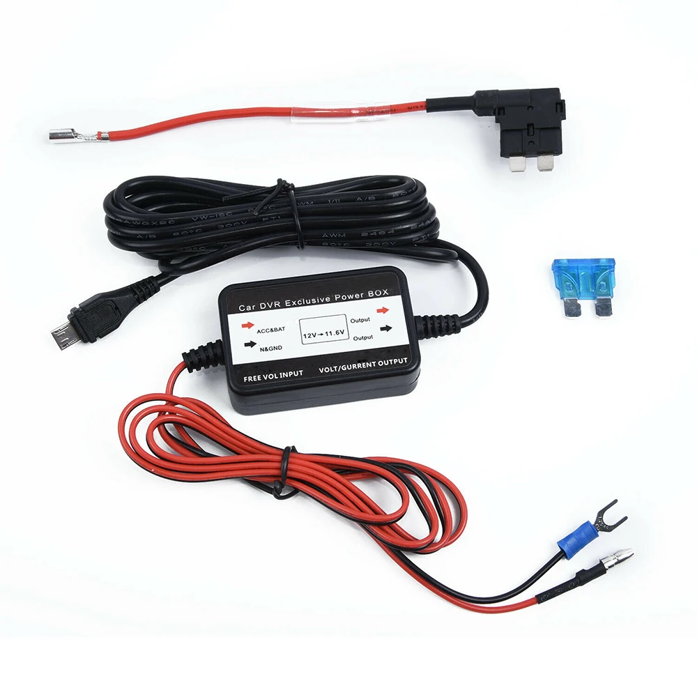 Micro Mini USB 1 комплект DC12 30V 5 в адаптер питания Шнур кабель автомобильный жесткий