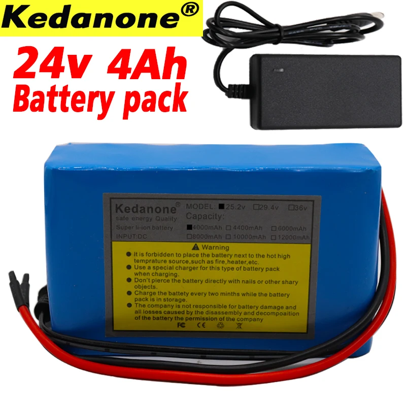 24V 4Ah 6S2P 18650 аккумулятор литий ионный 25 2 v 4000mah Электрический велосипед