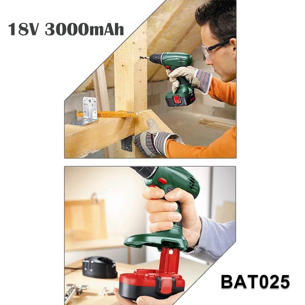 18В 3. 0Ah/3000 мАч сменный никель металлогидридный аккумулятор для Bosch BAT025 BAT026 BAT160 BAT180