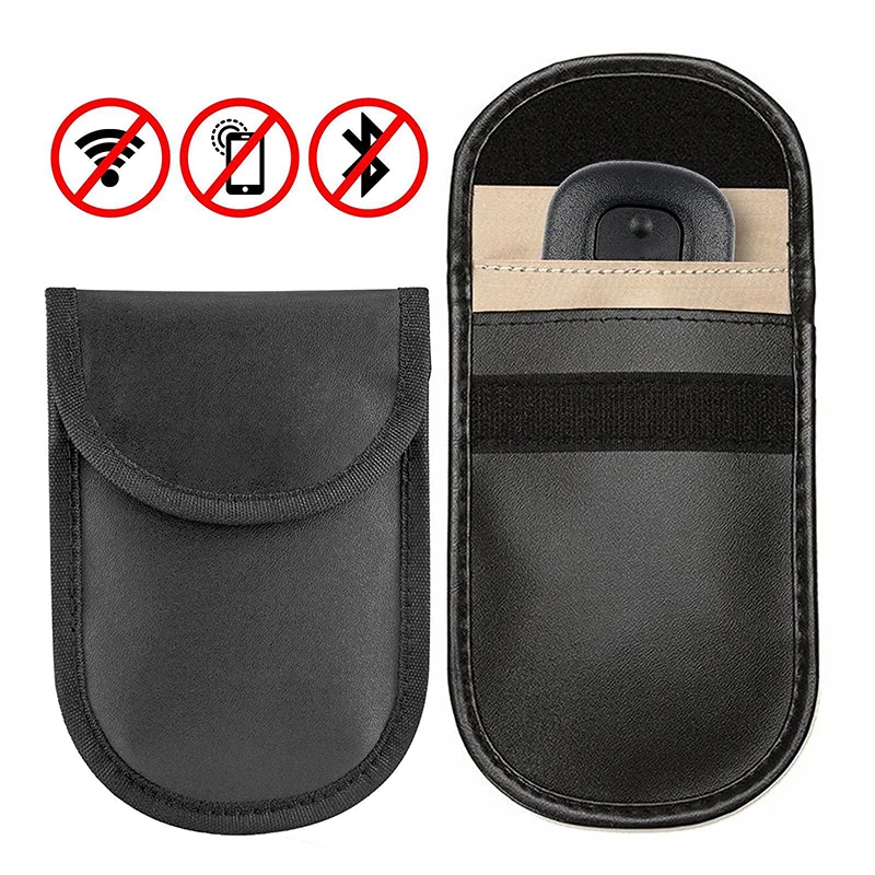 

Car Key Signal Blocker Faraday Cage Fob Pouch Keyless RFID Blocking Bag Case X 1