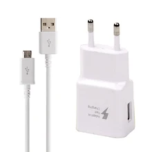 5V-2.1A Адаптивное быстрое зарядное устройство ЕС USB телефон Быстрый адаптер для samsung Galaxy S7/S6/Edge Note 4/5 J5 A3/A5 J7 J5 J2