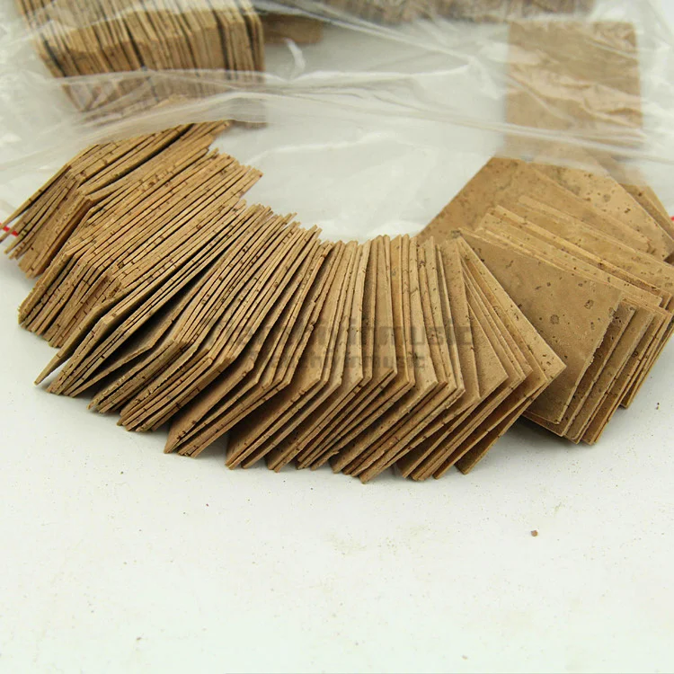 

50Pcs Natural Sax Saxophone Neck Cork Sheet 1.5mm