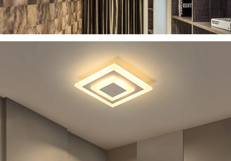 Modernas Luzes de Teto para Corredor Corredor Varanda Teto Lâmpadas 7w Quarto Iluminação de Teto Luminaria Lamparas de Techo de Acrílico 11 Modernas luzes de teto led corredor varanda