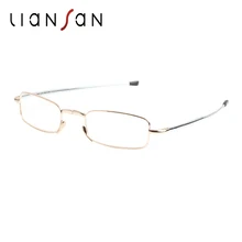 LianSan, Ретро стиль, сплав, складные очки для чтения, для женщин и мужчин, Роскошные, брендовые, дизайнерские, дальнозоркости, дальнозоркости, переносные очки L3500